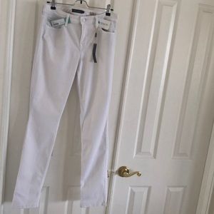 Level 99 Giovanni Straight Leg White jean